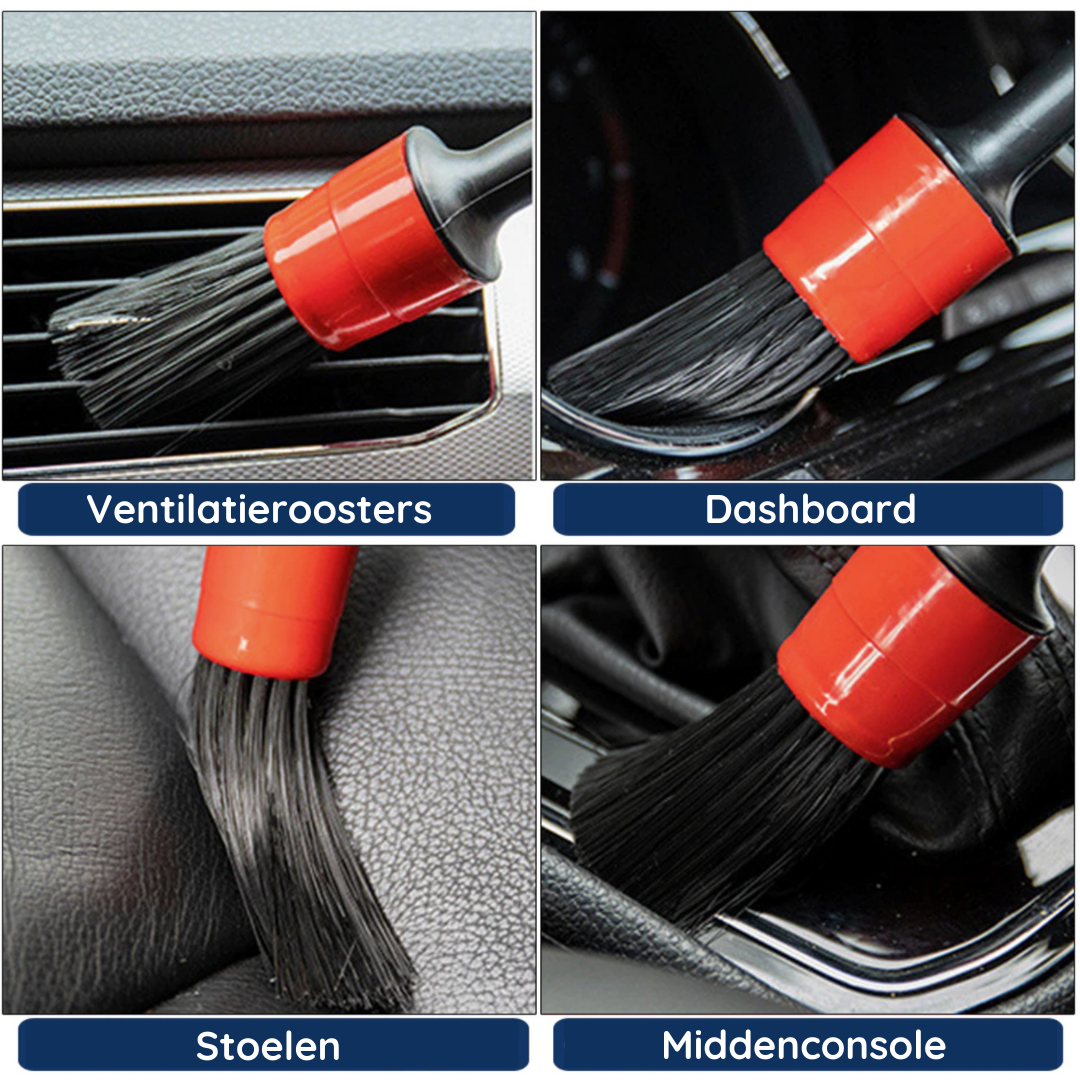 Auto detailing brush set – Reaches every corner (7-piece set)