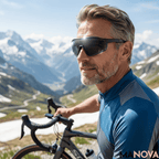 Sport-Sonnenbrille mit adaptiven Gläsern