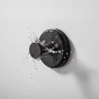 Stainless steel suction cup hooks Black & Silver – Set of 4, no drilling