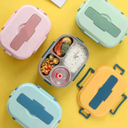 Lunchbox Edelstahl mit 3 oder 4 Fächern