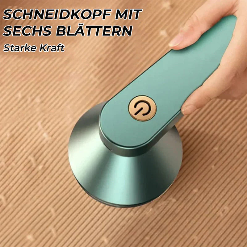 Electric rechargeable lint remover with stainless steel blade
