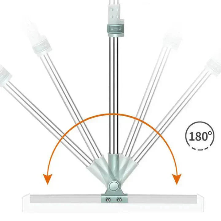 Telescopic Floor Mop with 180° Swivel Head
