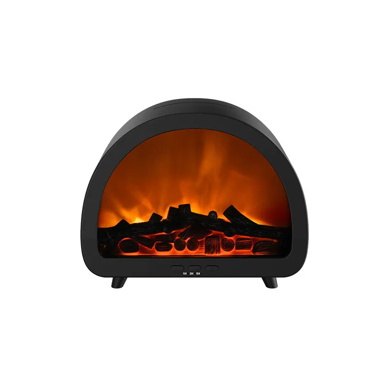 LED fireplace humidifier with remote control and flame light