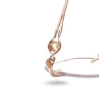 Rahmenlose Lesebrille mit Blaulichtfilter und Ziersteinen
