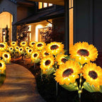 Solar-Sonnenblumenleuchte für Garten und Terrasse