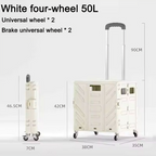Foldable transport trolley with stair wheels