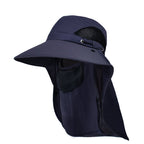 Sonnenhut mit abnehmbarem Nackenschutz und Gesichtsmaske