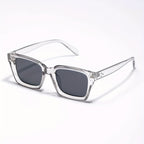 Men's Square Gray Sunglasses – UV400 Protection