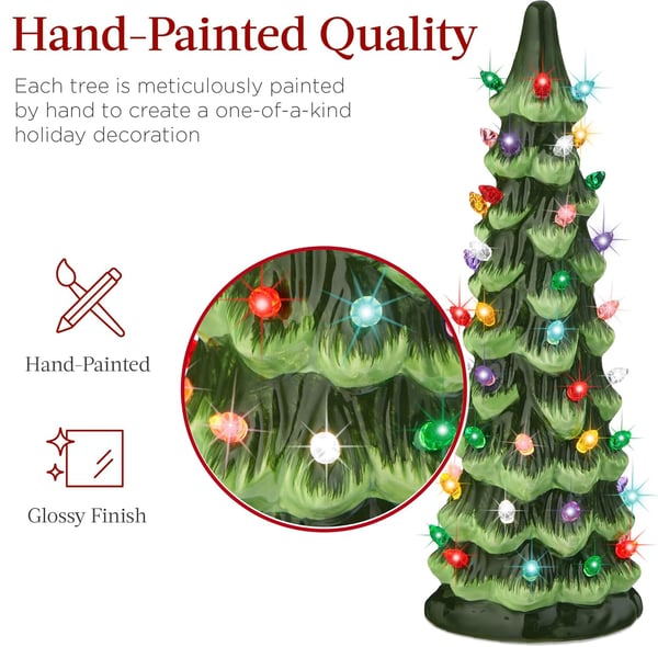 Decorative Christmas Trees with LED Lighting for the Table