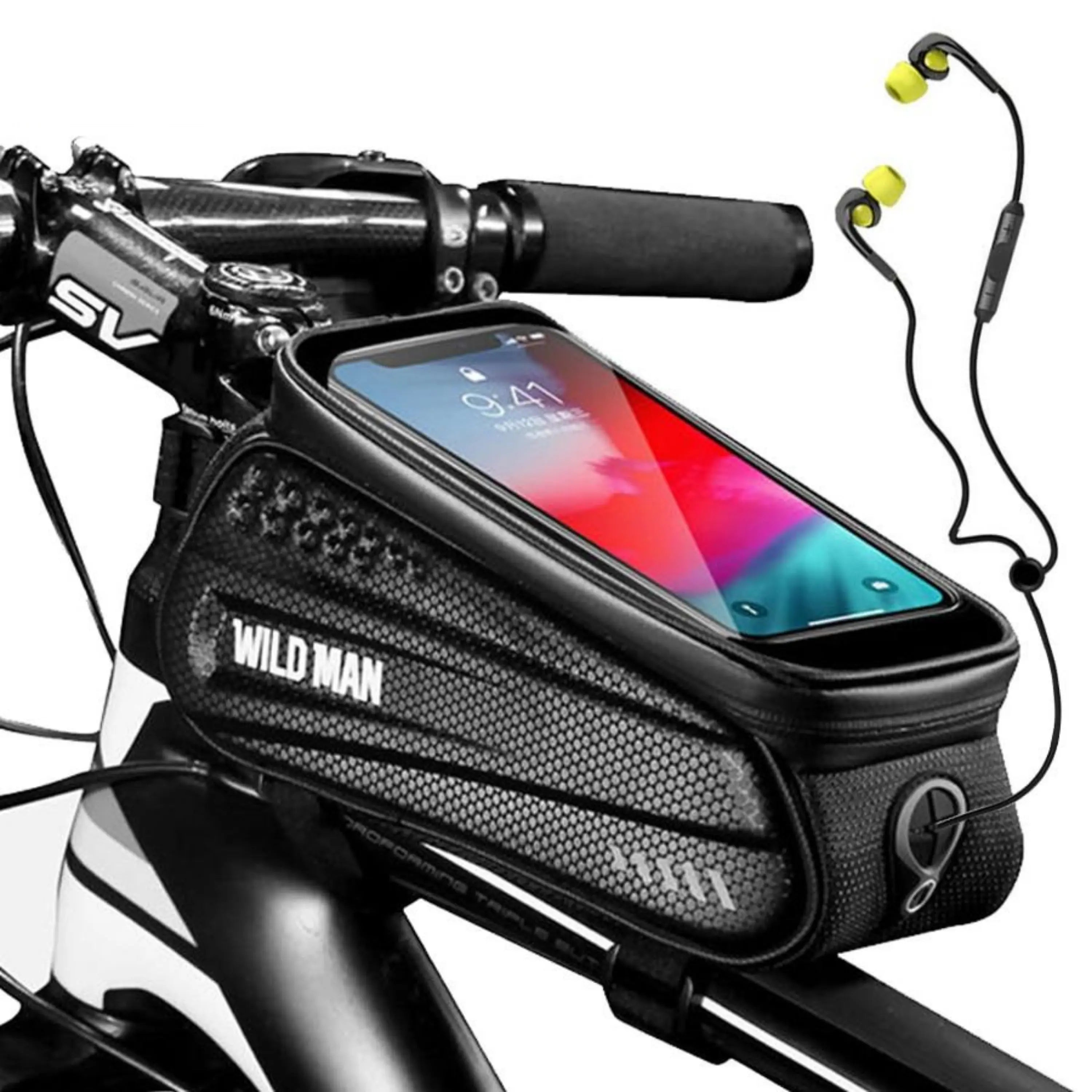 Bicycle Frame Bag with Touchscreen Window