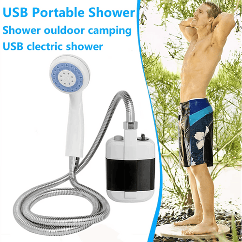 Camping shower USB with pump – portable and rechargeable