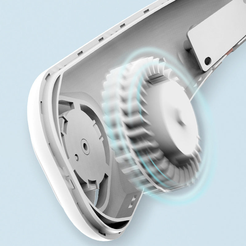 Tragbarer Nackenventilator mit Freisprechtechnik