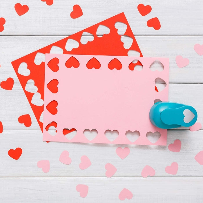 Papierstanzer mit 15 Motiven aus ABS-Kunststoff
