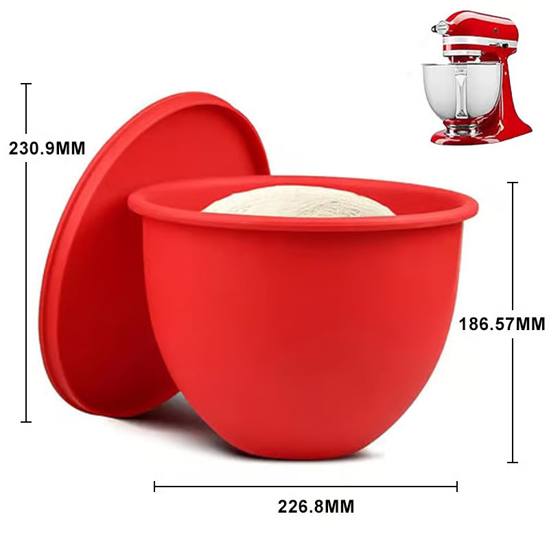 Silikon-Rührschüssel-Einsatz für KitchenAid mit Deckel