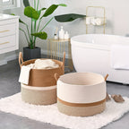 Cotton Storage Basket cm – Boho Style with Handles