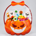 Kürbis-Geschenktüten transparent mit Reißverschluss (30er-Set)