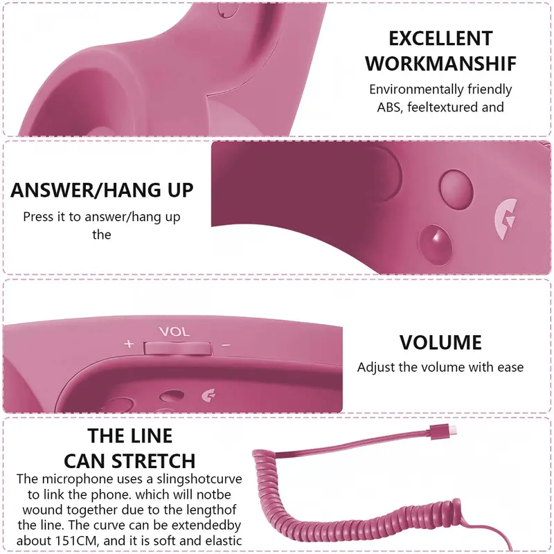 Retro-Telefonhörer mit ergonomischem Design