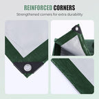 Waterproof tarpaulin with UV protection