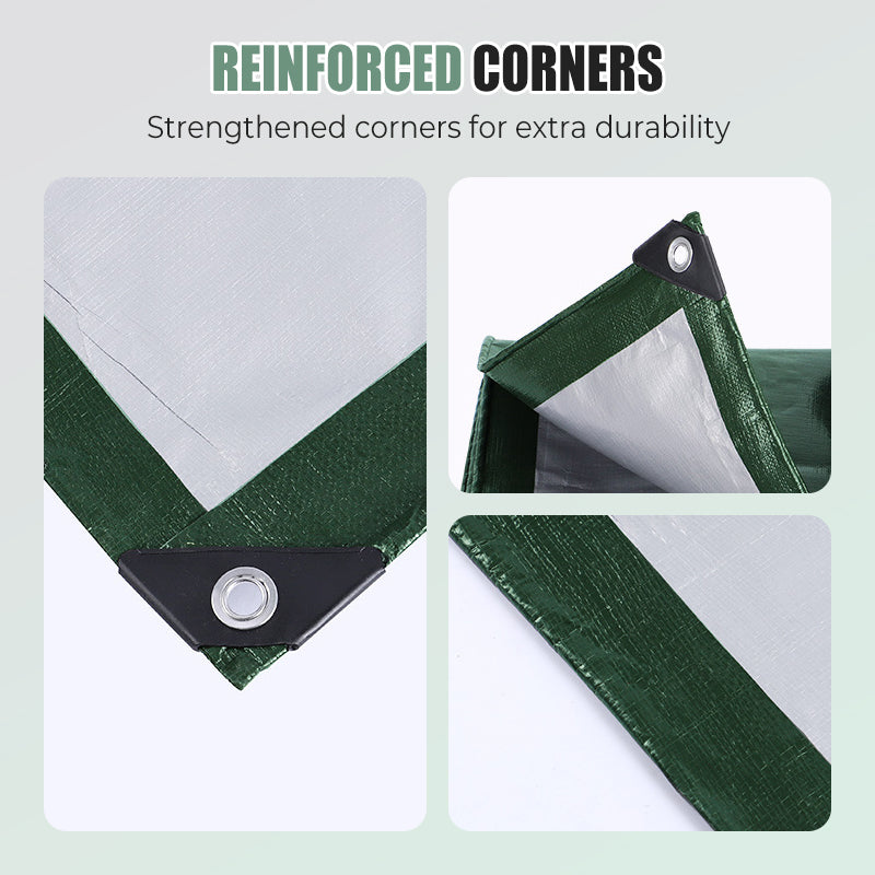 Waterproof tarpaulin with UV protection