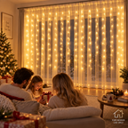 LED-Lichtervorhang Eiszapfen Warmweiß – Für Fenster und Innenwand