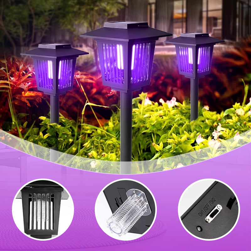 Solar Insektenvernichter Lampe mit UV-Licht für Garten und Terrasse