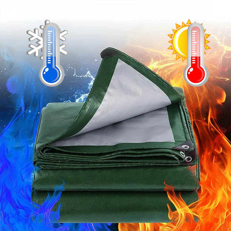 Waterproof tarpaulin with UV protection