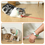 Laser pointer collar with USB charging for cats