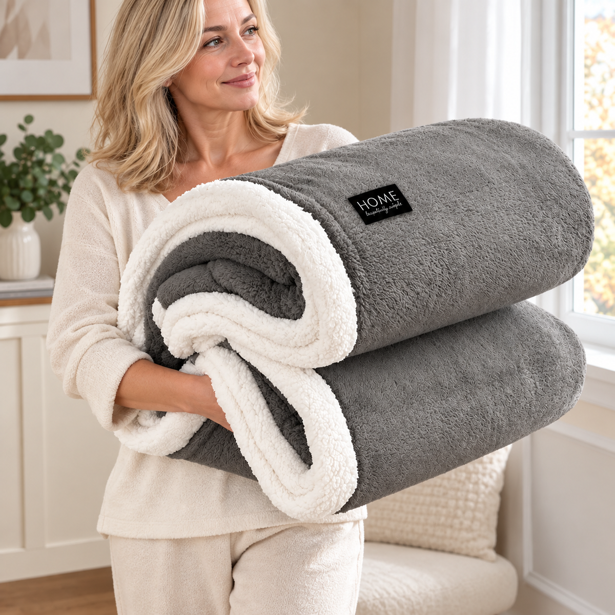 Kuscheldecke Sherpa Doppellagig – Weich und Warm