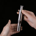 Manual stainless steel pepper mill with pressure mechanism