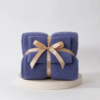 2-piece towel set made of coral fleece