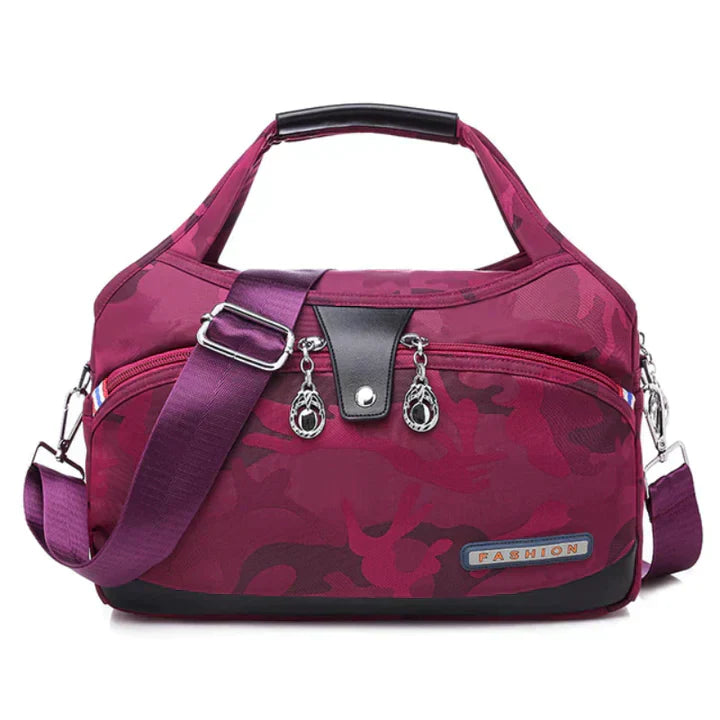 Damen Handtasche mit Schultergurt und mehreren Fächern