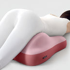 Wedge pillow for couples with ergonomic shape