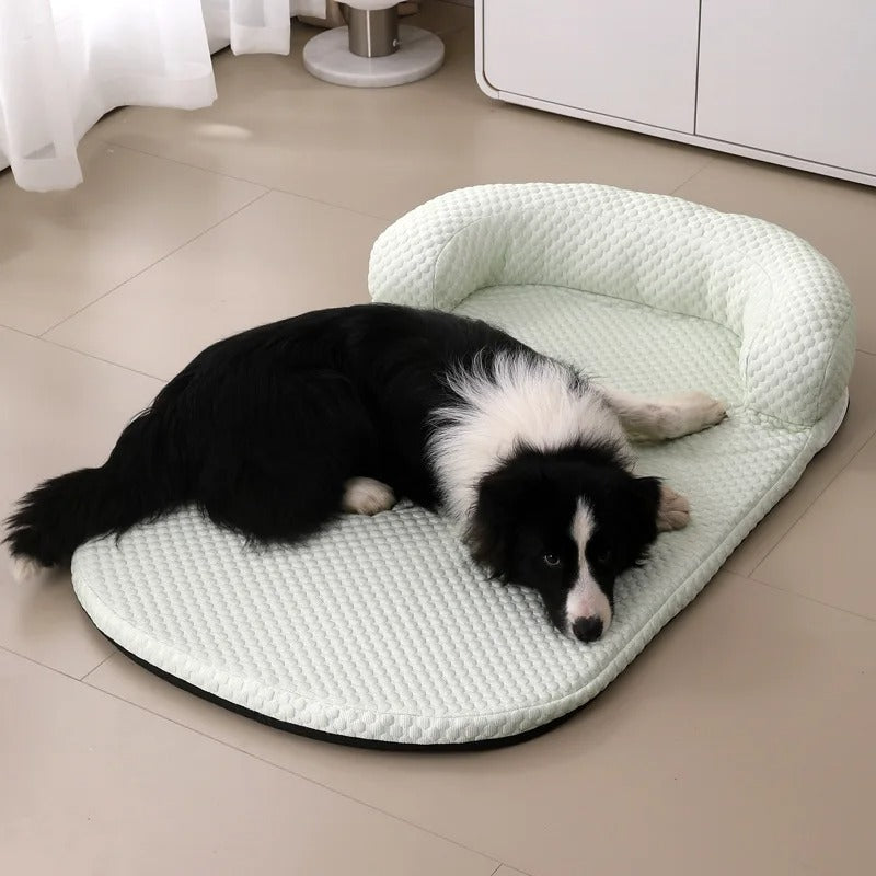 Cooling mat for pets with silk cover