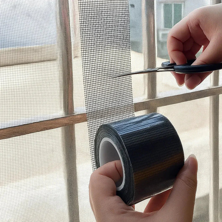 Fly screen repair tape for damaged insect screens