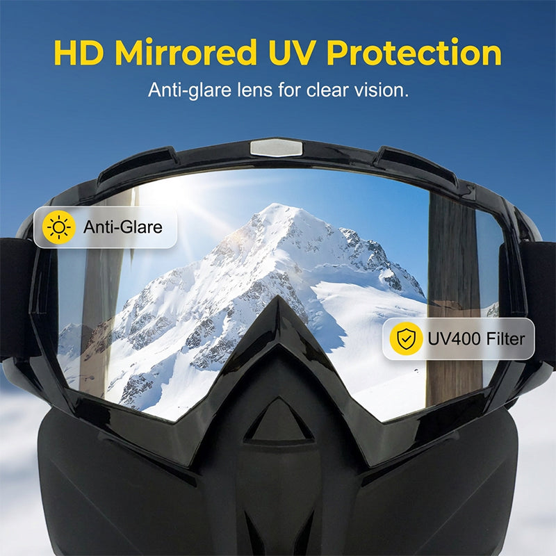 Multifunctional face protection for welding and motorcycling