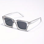 Men's Square Gray Sunglasses – UV400 Protection