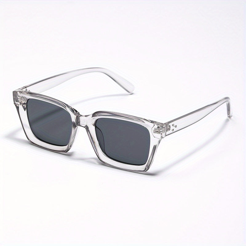 Men's Square Gray Sunglasses – UV400 Protection
