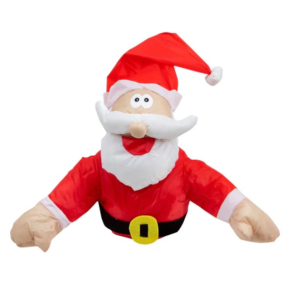 Santa Claus window decoration with crash effect, moves in response to sounds