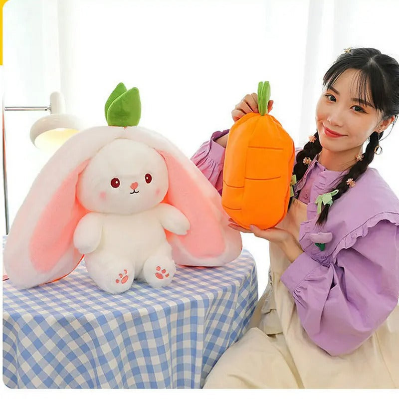 Cuddle Bunny with Hidden Compartment – Carrot or Strawberry Design