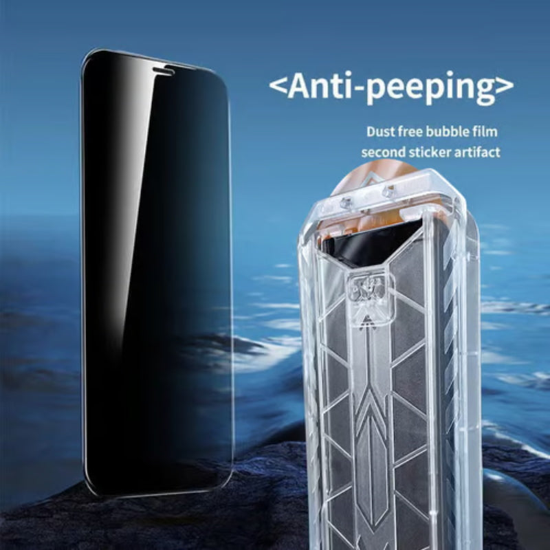 Displayschutz Panzerglas für iPhone mit staubfreier Montage