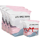 Vacuum storage bags for clothing and bedding