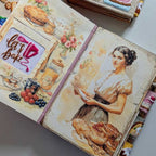 Handgefertigtes Rezeptbuch – Spritzwassergeschützte Seiten & bestickter Einband