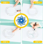 22-teiliges Spiral-Lineal-Set – Kreatives Zeichnen mit System Mivoza Deutschland