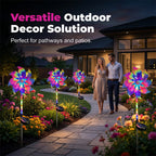 Solar garden windmill with LED lighting – Colorful windmill