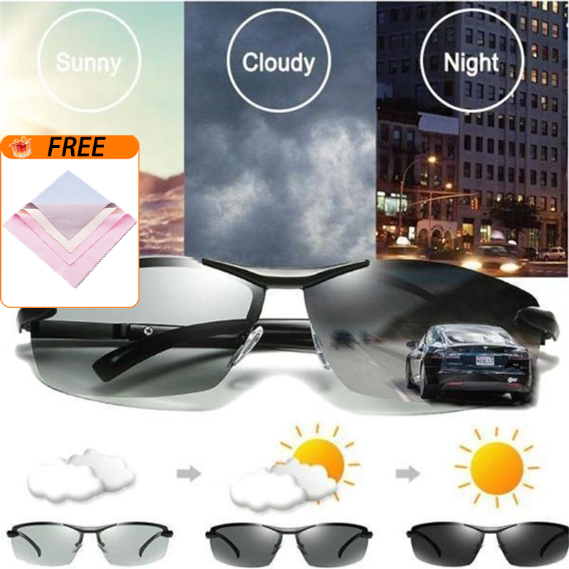 Photochrome Sonnenbrille mit UV400-Schutz und Polarisierung