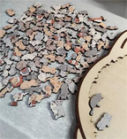 Holzpuzzle Katze – 135 Teile in verschiedenen Farben