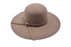 Women's fabric hat with wide brim – lightweight and breathable