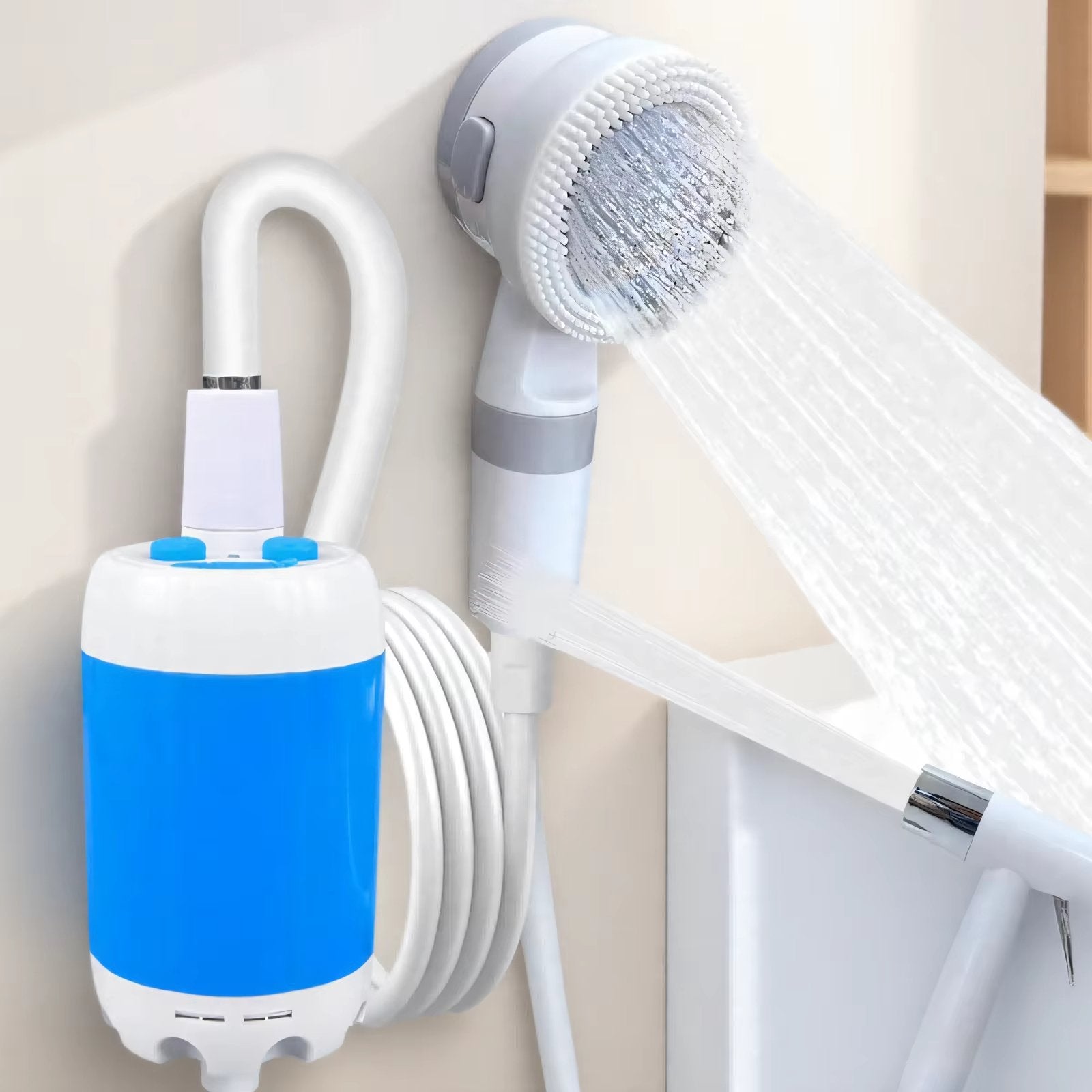 Tragbare Outdoor-Dusche mit Akku -   Mivoza Deutschland