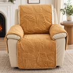 Sesselschoner Relaxsessel Blattmuster Mikrofaser