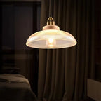Hängeleuchte Geripptes Glas – Edle Messingoptik für Küche & Esszimmer
